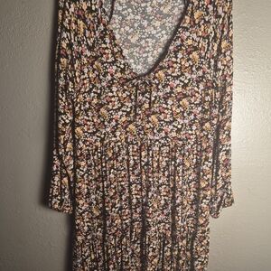 American Eagle Floral Long Sleeve Dress